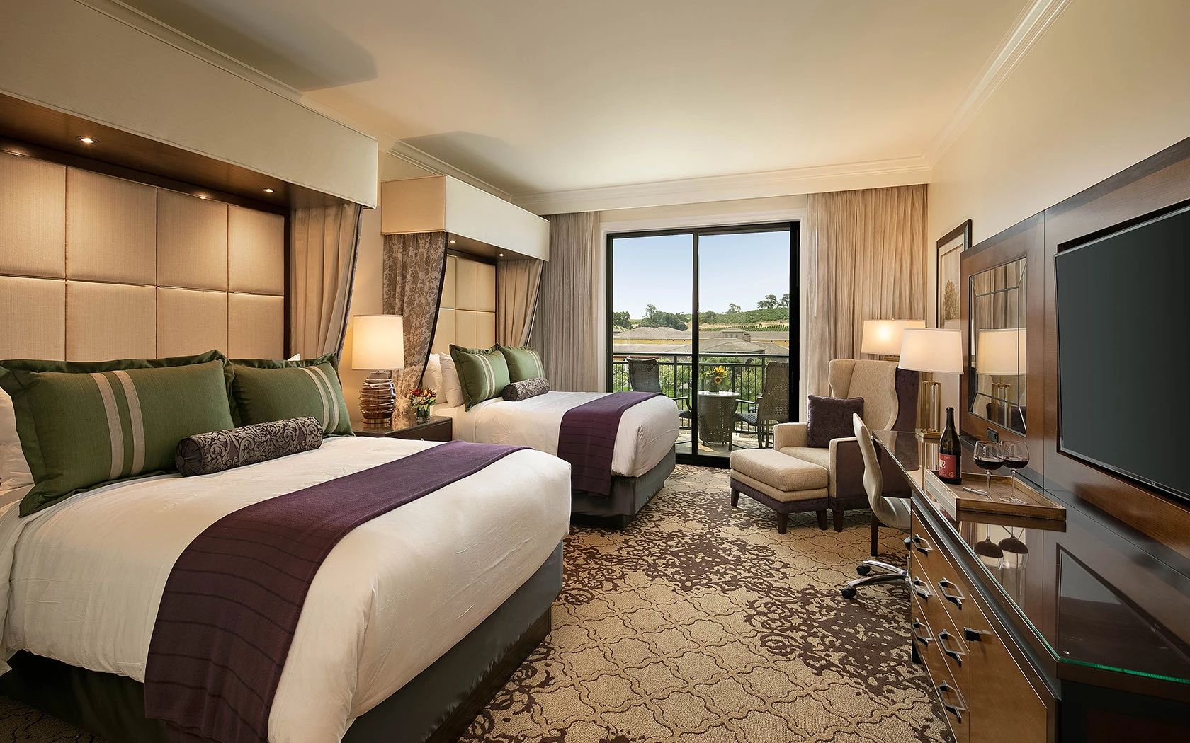 Meritage grand reserve premiere double bed suite.